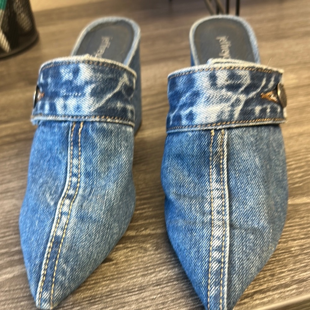 Denim Blue Women's Mules